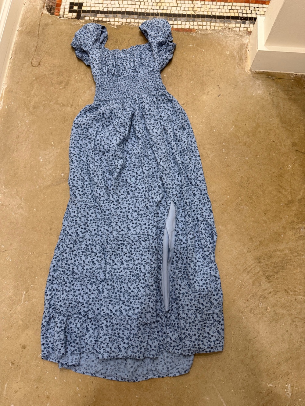 Hollister Midi Tie Back Dress with Slit